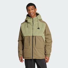 Rückansicht von adidas City Escape Insulation Jacke Funktionsjacke Herren Tent Green / Olive Strata