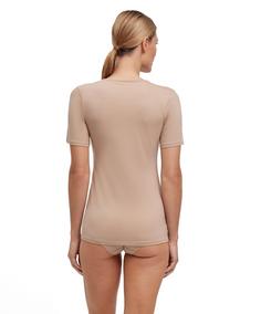 Rückansicht von Falke T-Shirt Unterhemd Damen camel (4220)