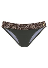 Lascana Bikini-Hose Bikini Hose Damen - oliv-leo