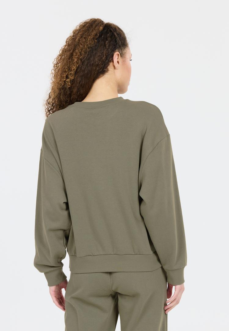 Athlecia Athlecia Giannis Sweatshirt Damen - 3211 Smokey Olive - 3 | SportScheck