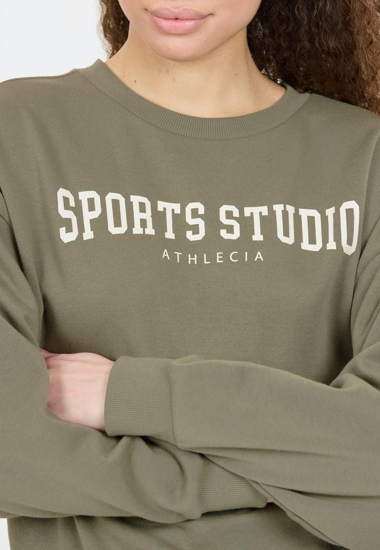 Athlecia Athlecia Giannis Sweatshirt Damen - 3211 Smokey Olive - 1 | SportScheck