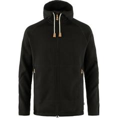 FJÄLLRÄVEN Övik Fleece Hoodie Strickjacke Herren Schwarz