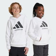 Rückansicht von adidas Juventus Turin Kids Hoodie Hoodie Kinder White