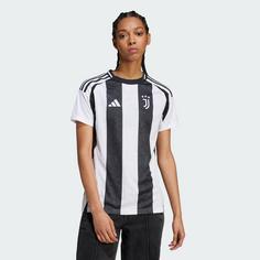 Rückansicht von adidas Juventus Turin 24/25 Heimtrikot Fußballtrikot Damen White / Black