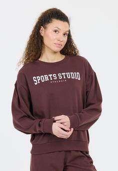 Rückansicht von Athlecia Giannis Sweatshirt Damen 4241 Fudge