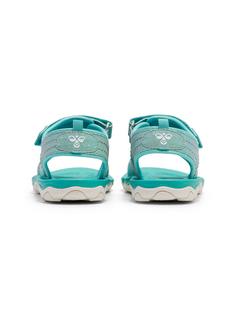 Rückansicht von hummel SANDAL GLITTER JR Sandalen Kinder BLUE SURF