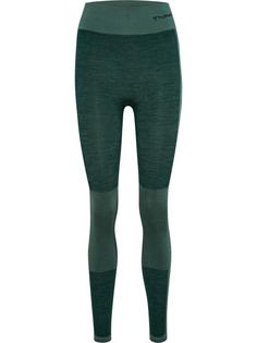 hummel hmlCLEA SEAMLESS MID WAIST TIGHTS Tights Damen GREEN GABLES/GARDEN TOPIARY ME