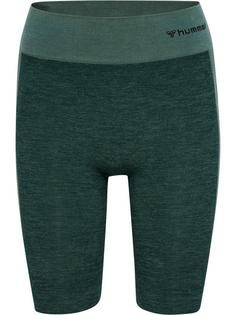 hummel hmlCLEA SEAMLESS CYCLING SHORTS Funktionsshorts Damen GREEN GABLES/GARDEN TOPIARY ME