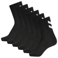 hummel hmlCHEVRON 6-PACK SOCKS Freizeitsocken BLACK/BLACK