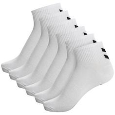 hummel hmlCHEVRON 6-PACK MID CUT SOCKS Freizeitsocken WHITE/WHITE