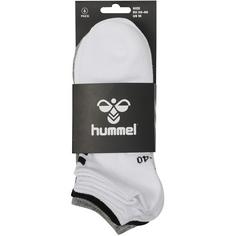 Rückansicht von hummel hmlCHEVRON 6-PACK ANKLE SOCKS Freizeitsocken BLACK/WHITE/GREY