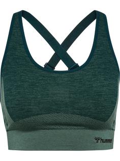 hummel hmlCLEA SEAMLESS SPORTS TOP Funktionstop Damen GREEN GABLES/GARDEN TOPIARY ME