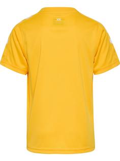 Rückansicht von hummel hmlCORE XK POLY JERSEY S/S KIDS Funktionsshirt Kinder SPORTS YELLOW