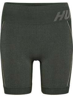 hummel hmlTE CHRISTEL SEAMLESS SHORTS Funktionsshorts Damen CLIMBING IVY/SEAGRASS MELANGE