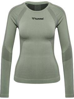 hummel hmlSHAPING SEAMLESS T-SHIRT L/S Funktionsshirt Damen SEAGRASS