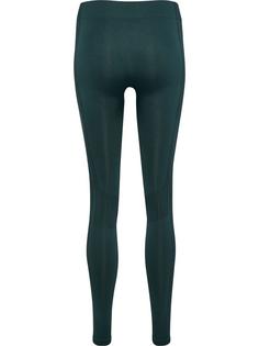 Rückansicht von hummel hmlSHAPING SEAMLESS MW TIGHTS Tights Damen GREEN GABLES