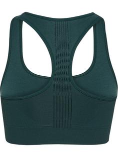 Rückansicht von hummel hmlMT SHAPING SEAMLESS SPORTS TOP Funktionstop Damen GREEN GABLES