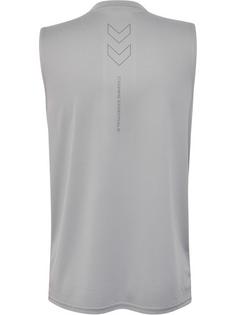 Rückansicht von hummel hmlTE FLEX TANKTOP Funktionsshirt Herren SHARKSKIN/QUIET SHADE