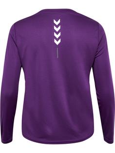 Rückansicht von hummel hmlTE CURVY T-SHIRT L/S PLUS Funktionsshirt Damen IMPERIAL PURPLE