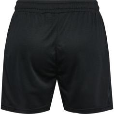 Rückansicht von hummel hmlACTIVE PL SHORTS WOMAN Funktionsshorts Damen BLACK/WHITE