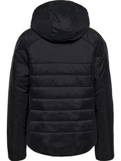 Rückansicht von hummel hmlGO QUILTED HOOD JACKET WOMAN Trainingsjacke Damen BLACK