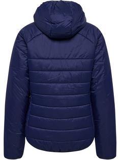 Rückansicht von hummel hmlGO QUILTED HOOD JACKET WOMAN Trainingsjacke Damen MARINE