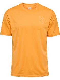 hummel hmlACTIVE PL JERSEY S/S Funktionsshirt Herren BLAZING ORANGE