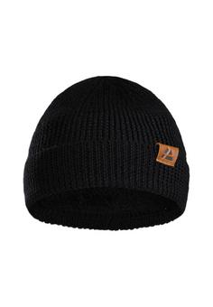 DANISH ENDURANCE Merino Mütze mit Fleece Beanie schwarz