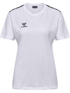 hummel hmlAUTHENTIC CO T-SHIRT S/S WOMAN Funktionsshirt Damen WHITE