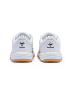 Rückansicht von hummel MULTIPLAY FLEX LC JR Hallenschuhe Kinder WHITE/BLACK