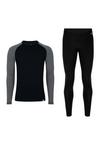 DANISH ENDURANCE Merino Baselayer W&auml;scheset Herren - black/dark grey