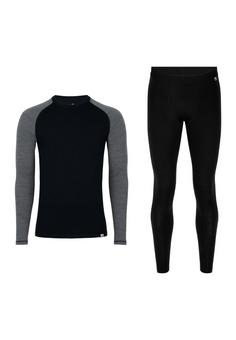 DANISH ENDURANCE Merino Baselayer Wäscheset Herren black/dark grey