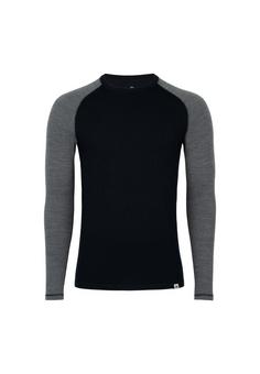 DANISH ENDURANCE Merino Funktionsshirt Herren black/dark grey