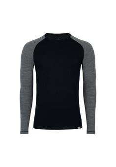 DANISH ENDURANCE Merino Funktionshemd Herren black/dark grey