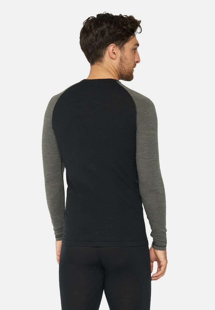 DANISH ENDURANCE DANISH ENDURANCE Merino Funktionsshirt Herren - black/dark grey - 1 | SportScheck