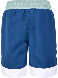 Rückansicht von hummel hmlDIVE BOARD SHORTS Boardshorts Kinder BLUE SURF