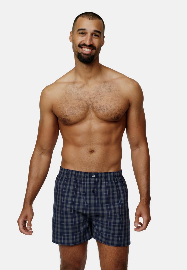 DANISH ENDURANCE DANISH ENDURANCE American Boxers Unterhose Herren - blue/grey mix - 1 | SportScheck