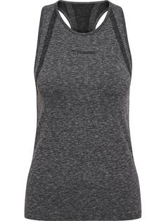 hummel hmlMT HYPER SEAMLESS TANKTOP Funktionsshirt Damen BLACK MELANGE