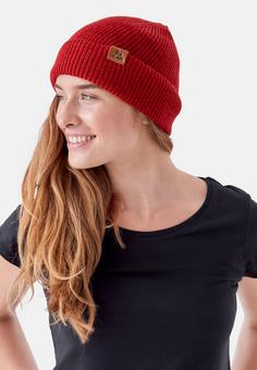 Rückansicht von DANISH ENDURANCE Merino Beanie red