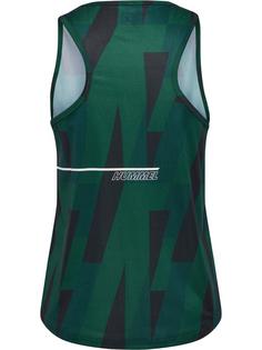 Rückansicht von hummel hmlCOURT AOP LIGHT WEIGHT TANKTOP W Funktionsshirt Damen RAIN FOREST