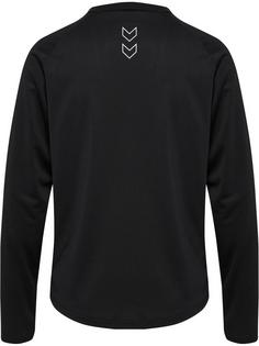 Rückansicht von hummel hmlCOURT LIGHT WEIGHT T-SHIRT L/S W Funktionsshirt Damen BLACK