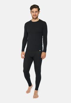 Rückansicht von DANISH ENDURANCE Merino Baselayer Wäscheset Herren schwarz