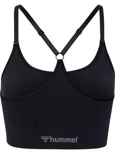 Rückansicht von hummel hmlMT DEFINE SEAMLESS PADDED BRA Funktionsshirt Damen BLACK