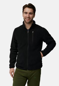 Rückansicht von DANISH ENDURANCE Micro Fleece Fleecejacke Herren schwarz