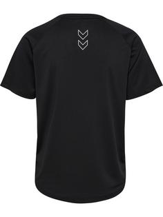 Rückansicht von hummel hmlCOURT LIGHT WEIGHT T-SHIRT W Funktionsshirt Damen BLACK