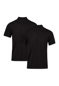 DANISH ENDURANCE Classic Fit Poloshirt Herren schwarz