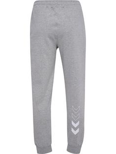 Rückansicht von hummel hmlELEMENTAL REGULAR PANTS Trainingshose Herren GREY MELANGE