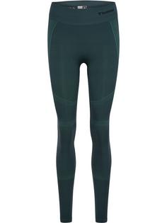 hummel hmlMT POWER SEAMLESS MW TIGHTS Tights Damen GREEN GABLES