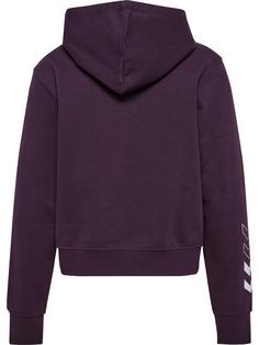 Rückansicht von hummel hmlELEMENTAL SHORT HOODIE WOMAN Hoodie Damen PLUM PERFECT