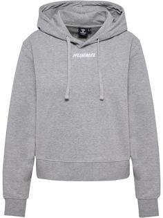 hummel hmlELEMENTAL SHORT HOODIE WOMAN Hoodie Damen GREY MELANGE